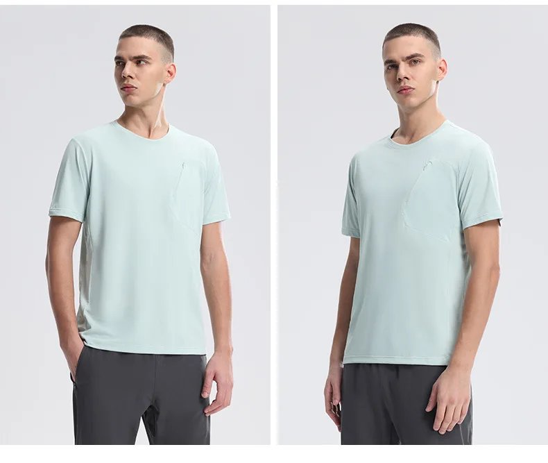 Men's Outdoor Sports T-shirt Sportswear Men Quick Dry Gym Short Sleeve Top Breathable Fitness Workout Sweatshirt Gym Clothes New Men's Outdoor Sports T-shirt Sportswear Men Quick Dry Gym Short Sleeve Top Breathable Fitness Workout Sweatshirt Gym Clothes New