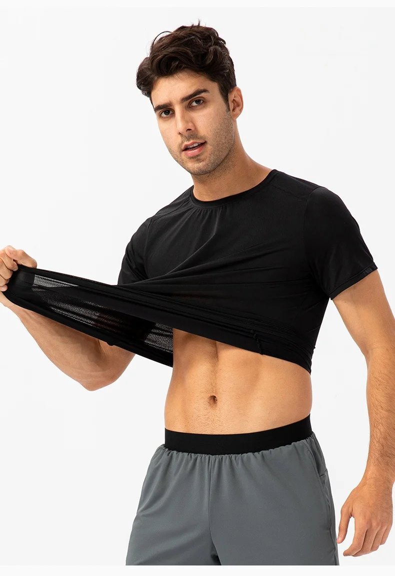 Men's Summer Outdoor Running T-Shirt Short Sleeve Tee Male Gym Fitness Sport Breathable Tops Casual Workouts Sweatshirt Clothing Men's Summer Outdoor Running T-Shirt Short Sleeve Tee Male Gym Fitness Sport Breathable Tops Casual Workouts Sweatshirt Clothing