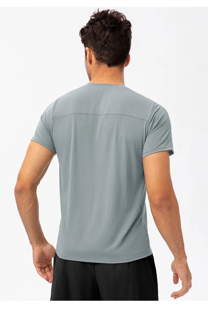 Men's Summer Outdoor Running T-Shirt Short Sleeve Tee Male Gym Fitness Sport Breathable Tops Casual Workouts Sweatshirt Clothing Men's Summer Outdoor Running T-Shirt Short Sleeve Tee Male Gym Fitness Sport Breathable Tops Casual Workouts Sweatshirt Clothing
