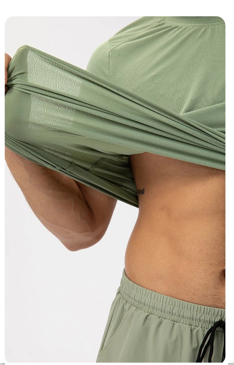 Men's Summer Outdoor Running T-Shirt Short Sleeve Tee Male Gym Fitness Sport Breathable Tops Casual Workouts Sweatshirt Clothing Men's Summer Outdoor Running T-Shirt Short Sleeve Tee Male Gym Fitness Sport Breathable Tops Casual Workouts Sweatshirt Clothing