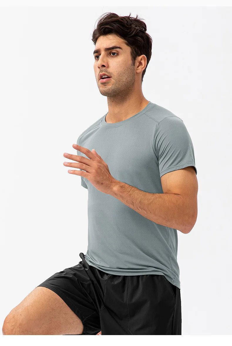 Men's Summer Outdoor Running T-Shirt Short Sleeve Tee Male Gym Fitness Sport Breathable Tops Casual Workouts Sweatshirt Clothing Men's Summer Outdoor Running T-Shirt Short Sleeve Tee Male Gym Fitness Sport Breathable Tops Casual Workouts Sweatshirt Clothing