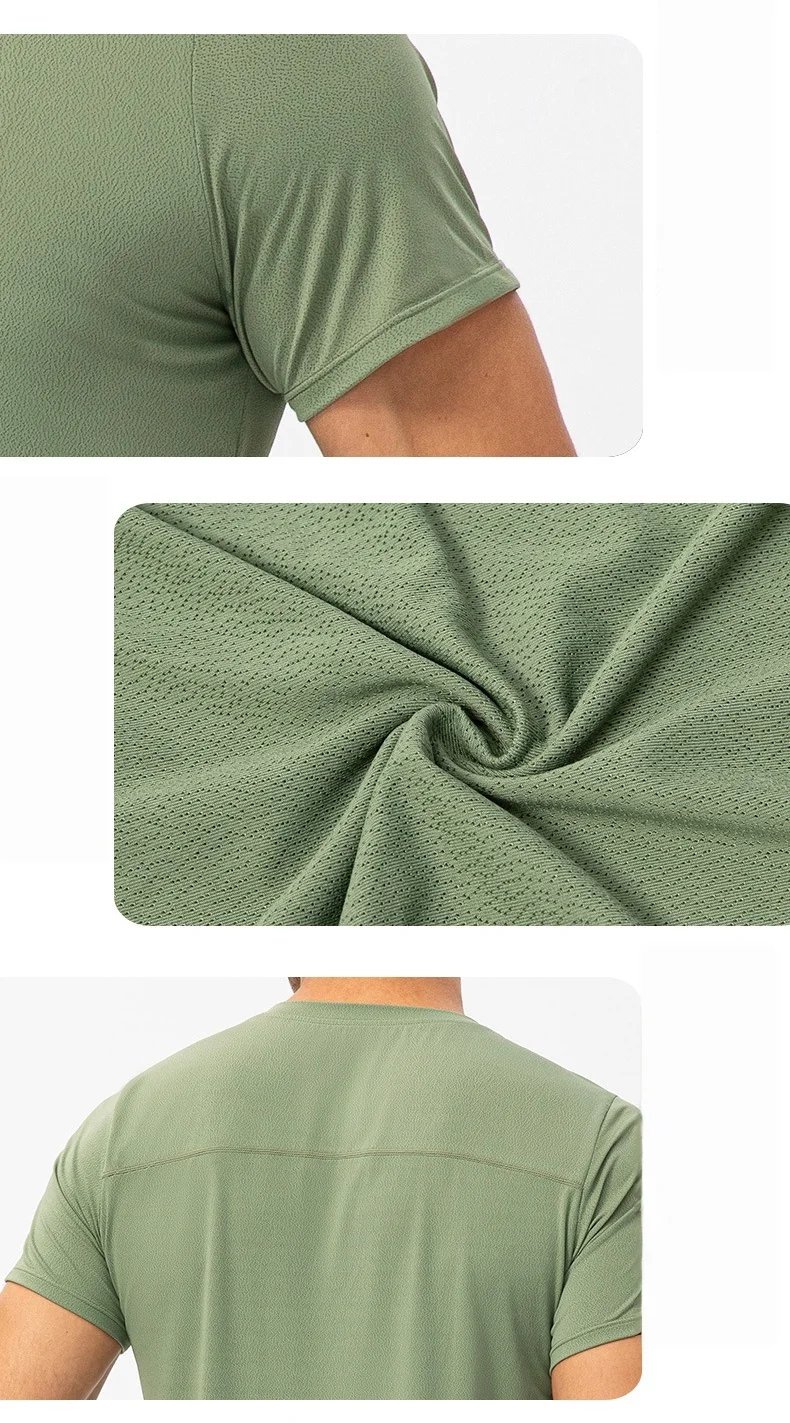 Men's Summer Outdoor Running T-Shirt Short Sleeve Tee Male Gym Fitness Sport Breathable Tops Casual Workouts Sweatshirt Clothing Men's Summer Outdoor Running T-Shirt Short Sleeve Tee Male Gym Fitness Sport Breathable Tops Casual Workouts Sweatshirt Clothing