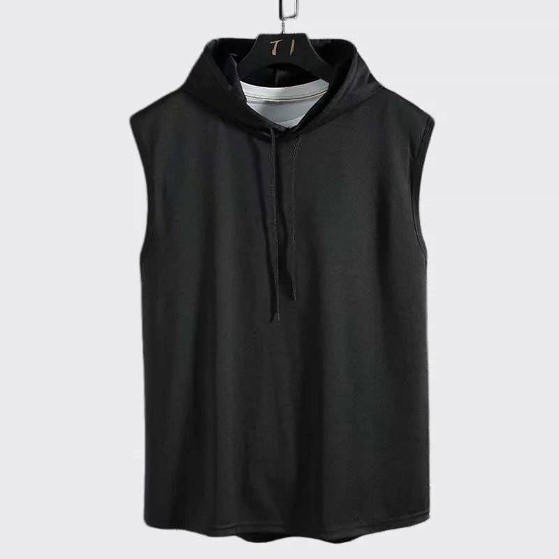Men Hooded Running Vest Summer Fitness Sleeveless Shirt Quick Dry Bodybuilding Gym Tank Top Sports Singlets Men's Athletic Wear Men Hooded Running Vest Summer Fitness Sleeveless Shirt Quick Dry Bodybuilding Gym Tank Top Sports Singlets Men's Athletic Wear