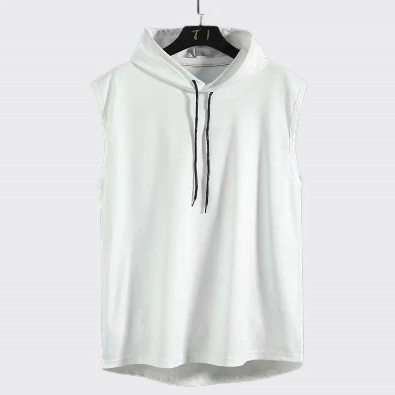 Men Hooded Running Vest Summer Fitness Sleeveless Shirt Quick Dry Bodybuilding Gym Tank Top Sports Singlets Men's Athletic Wear Men Hooded Running Vest Summer Fitness Sleeveless Shirt Quick Dry Bodybuilding Gym Tank Top Sports Singlets Men's Athletic Wear
