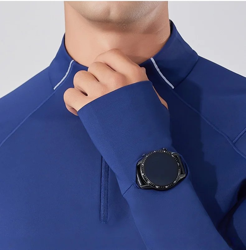 New Long Sleeve T-Shirt Half Zip Men Fitness Sports T-Shirt Men's Quick Dry Breathable Running Workout Sweatshirt Athletic Wear New Long Sleeve T-Shirt Half Zip Men Fitness Sports T-Shirt Men's Quick Dry Breathable Running Workout Sweatshirt Athletic Wear