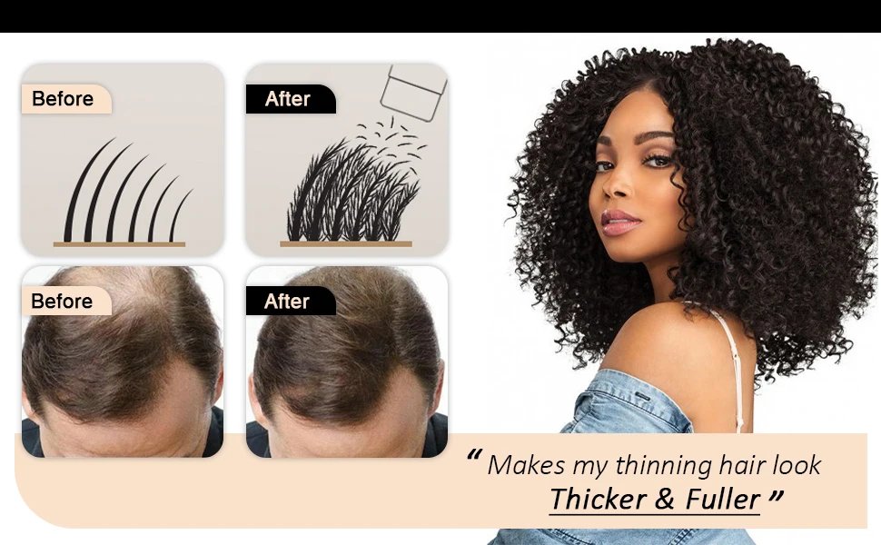 GOIPLE Professional Hair Building Fibers Powder Waterproof Long Lasting Unisex Natural Thickening Hair Anti-loss Fiber Products GOIPLE Professional Hair Building Fibers Powder Waterproof Long Lasting Unisex Natural Thickening Hair Anti-loss Fiber Products