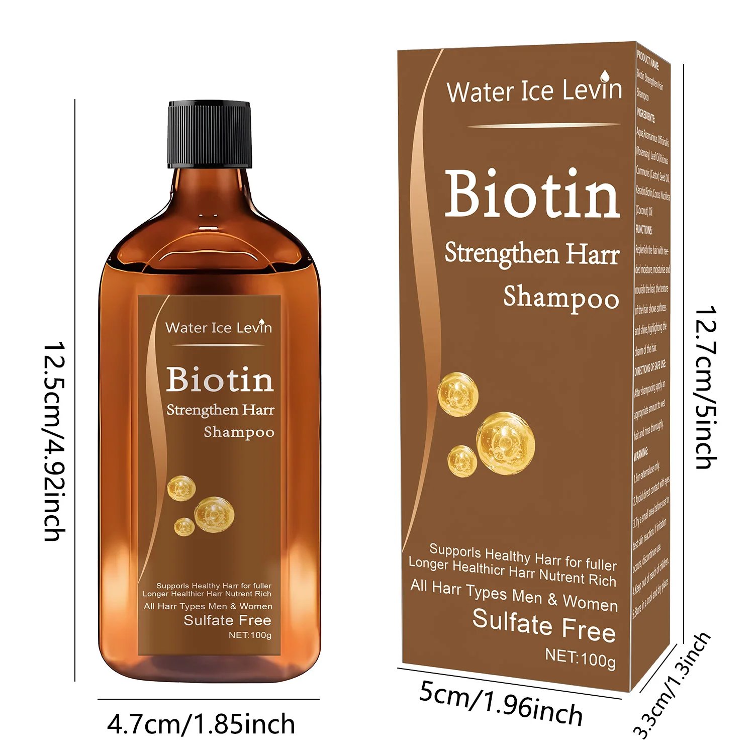 Biotin hair Growth shampoo anti-hair loss treatment for men and women rapid thickening and re-oil beauty health Biotin hair Growth shampoo anti-hair loss treatment for men and women rapid thickening and re-oil beauty health