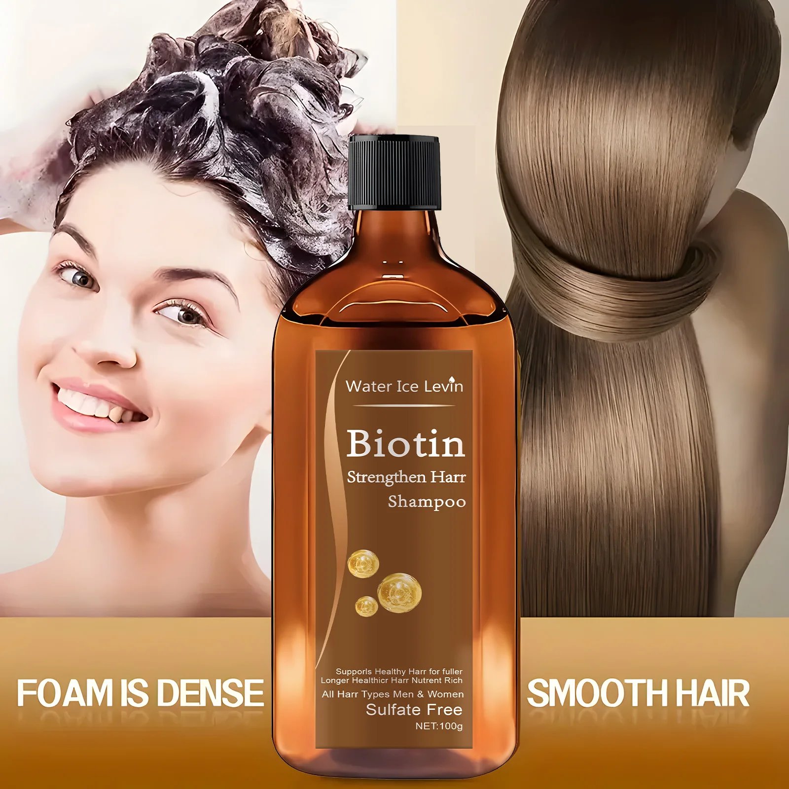 Biotin hair Growth shampoo anti-hair loss treatment for men and women rapid thickening and re-oil beauty health Biotin hair Growth shampoo anti-hair loss treatment for men and women rapid thickening and re-oil beauty health