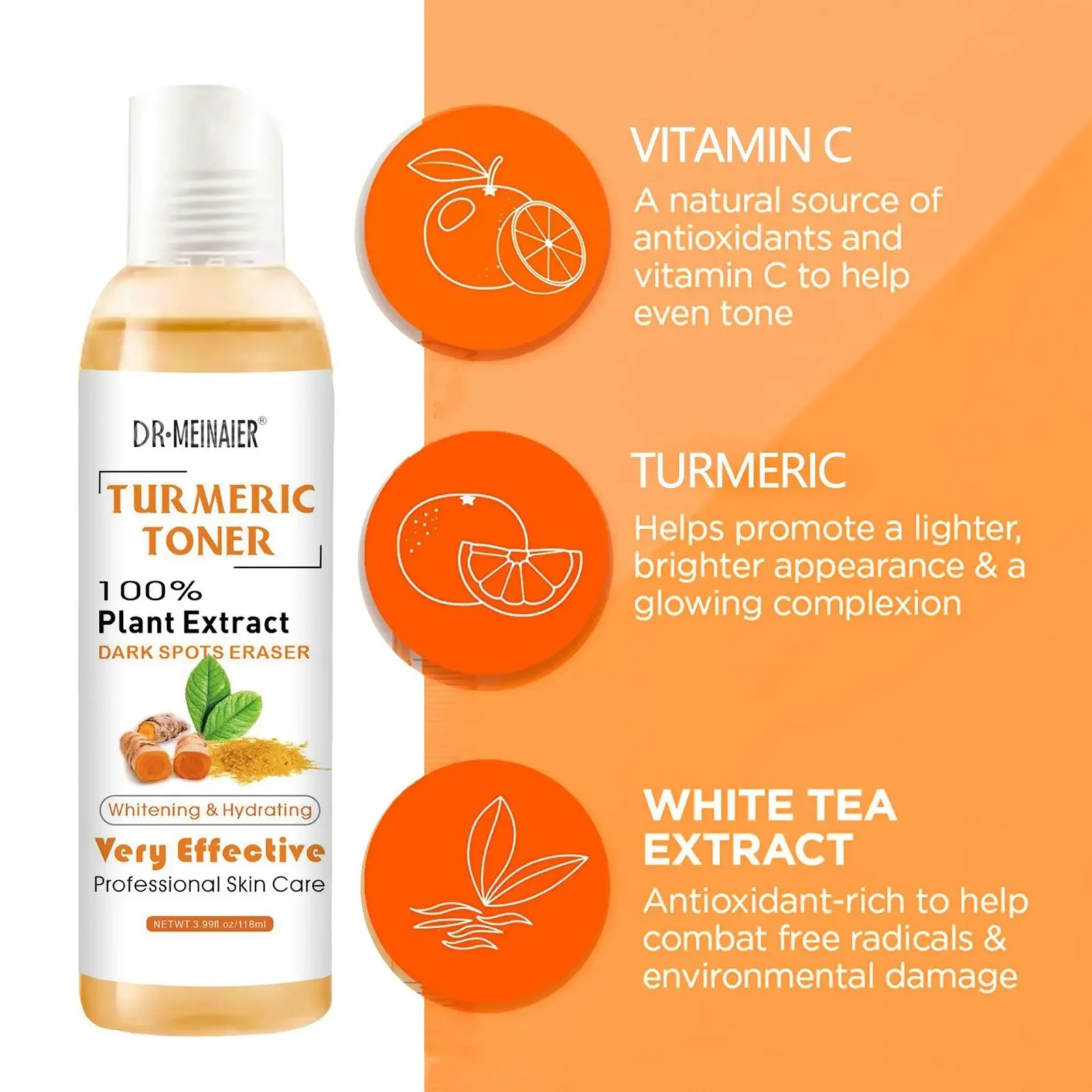 Turmeric Toner Brightening Face Serum Dark Corrector Whitening Serum Moisturizing Vitamin C Ginger Essence Korean Cosmetics Turmeric Toner Brightening Face Serum Dark Corrector Whitening Serum Moisturizing Vitamin C Ginger Essence Korean Cosmetics