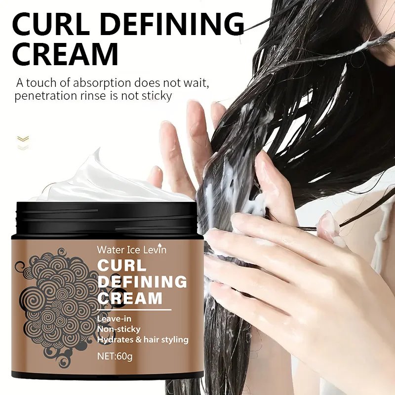Curl Defining Cream, Nourishing, Anti-Frizz, Smooths Curls, Enhances Curls, Moisturizes and Adds Shine - Color-Safe and Sulfate-Free Styling Product