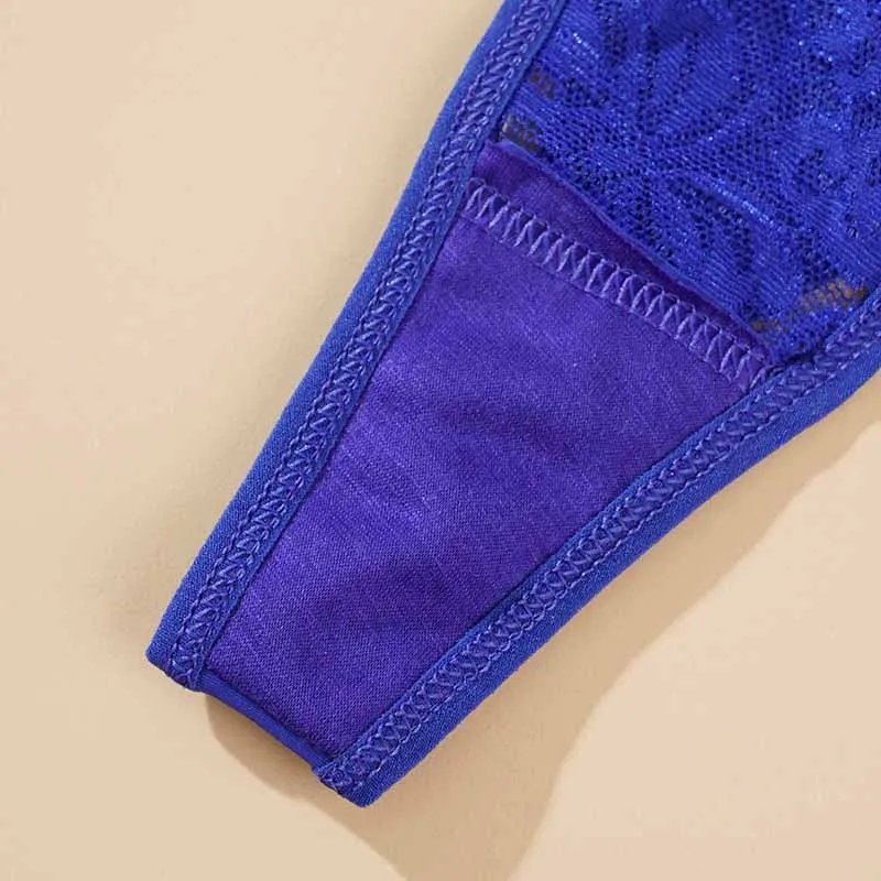 1/3pcs Sexy Lace Adjustable Thongs for Women Low Rise Hollow Out Briefs Summer Breathable Panties Perspective Lingerie