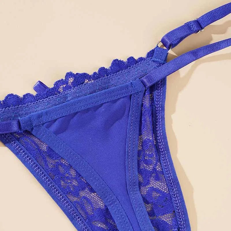 1/3pcs Sexy Lace Adjustable Thongs for Women Low Rise Hollow Out Briefs Summer Breathable Panties Perspective Lingerie
