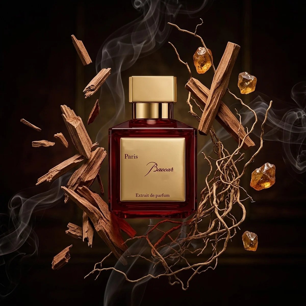 Luxury Amber Saffron Sweet Woody Perfume 70ml Long Lasting Fragrance for Men Women Unisex Gift Baccar - Extrait de Parfum