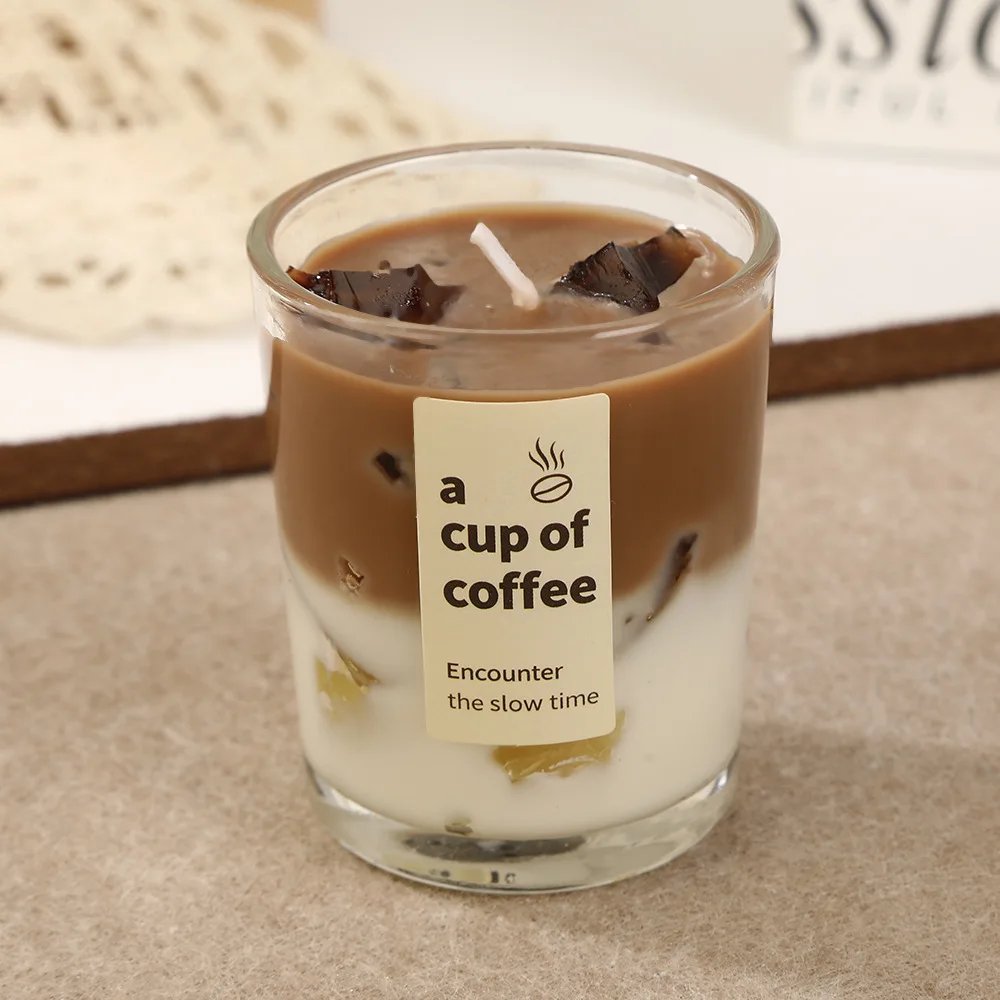 Coffee scented candle glass - Image 6
