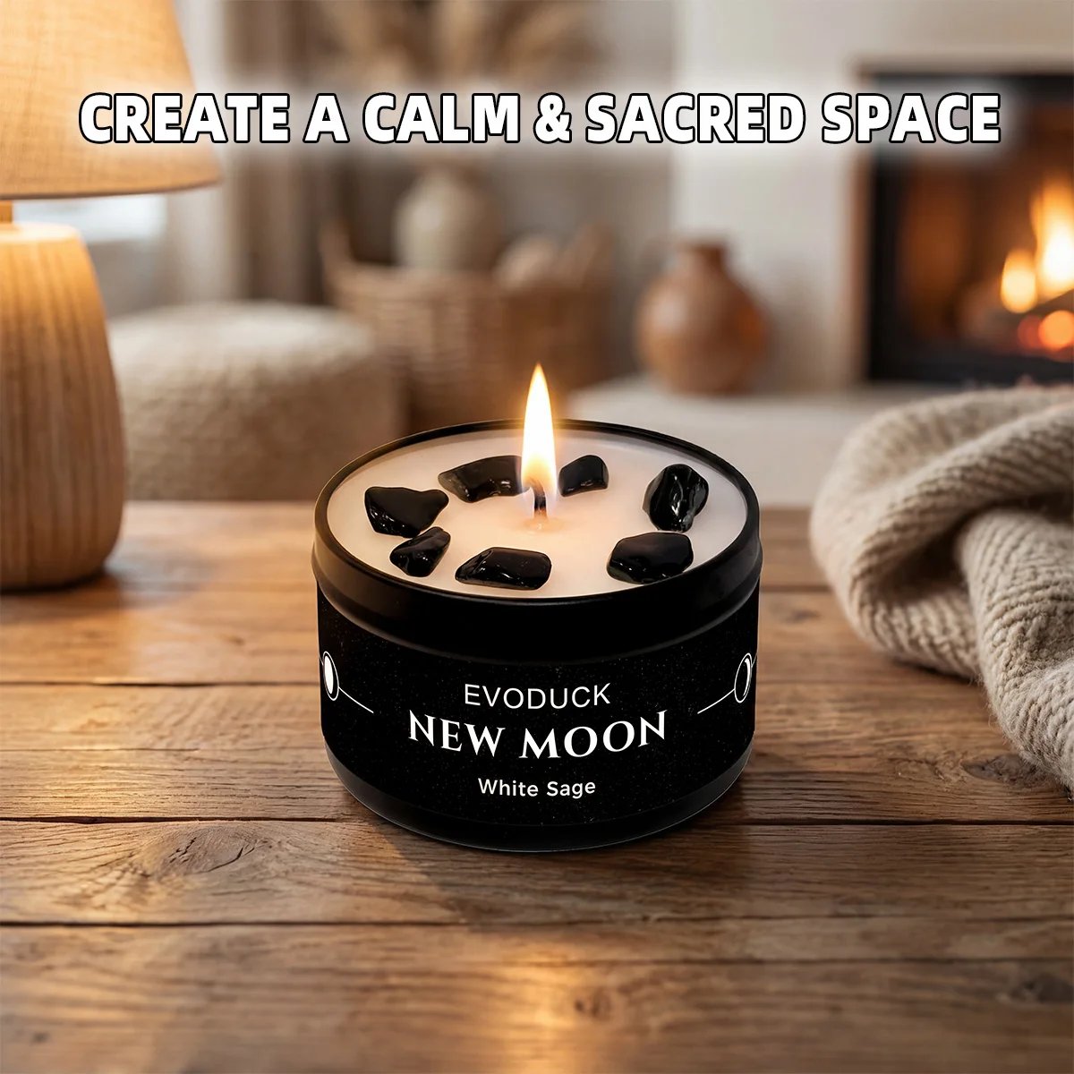 4PCS Moon Phase Crystal Scented Candle Set, 3oz Natural Soy Wax Tin Candles, White Sage, Lemongrass, Jasmine and Lavender Aromatherapy, New Moon Ritual Meditation Home Fragrance, Spiritual Birthday Christmas Gift for Women, Gift for Moon Rituals 4PCS Moon Phase Crystal Scented Candle Set, 3oz Natural Soy Wax Tin Candles, White Sage, Lemongrass, Jasmine and Lavender Aromatherapy, New Moon Ritual Meditation Home Fragrance, Spiritual Birthday Christmas Gift for Women, Gift for Moon Rituals