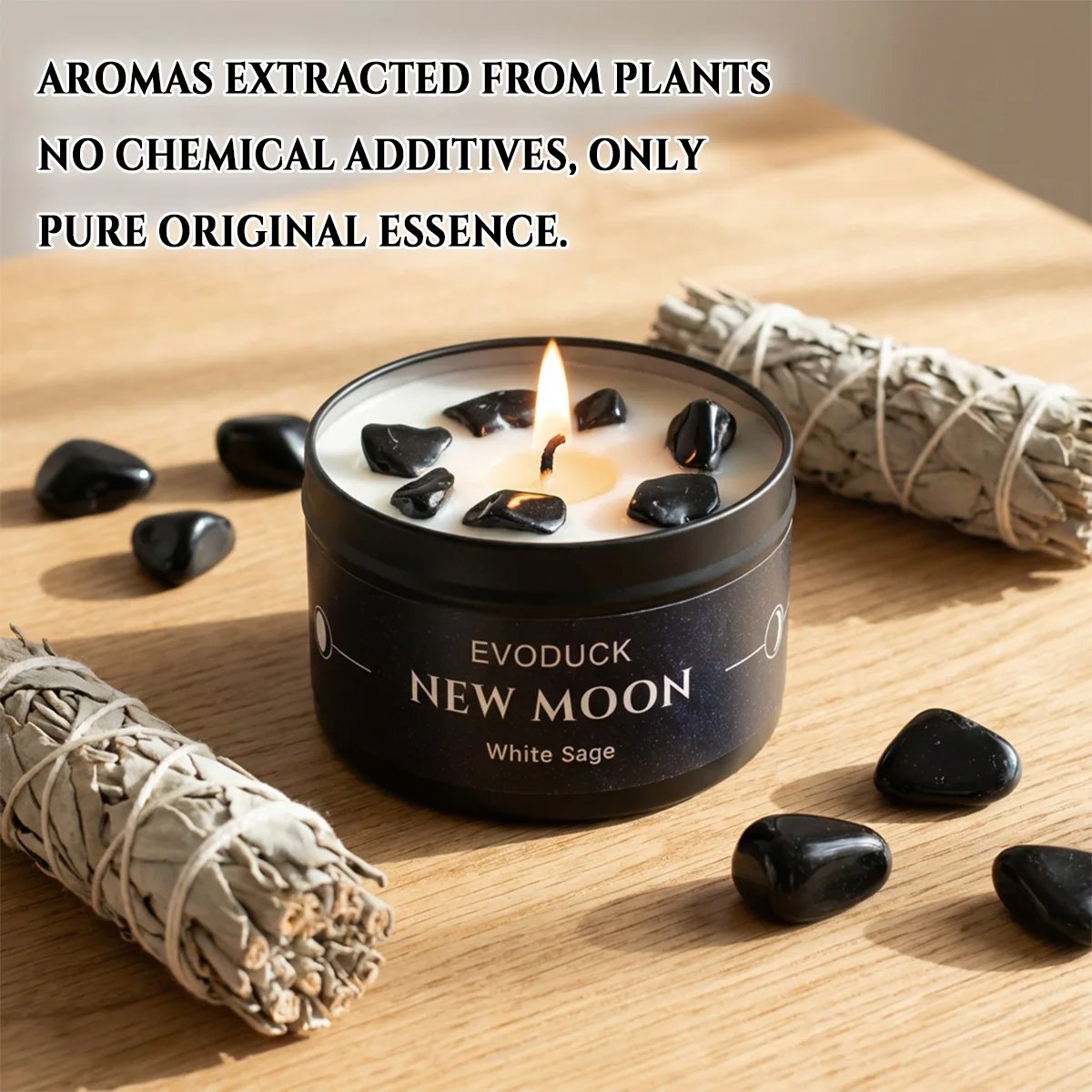 4PCS Moon Phase Crystal Scented Candles - Image 7