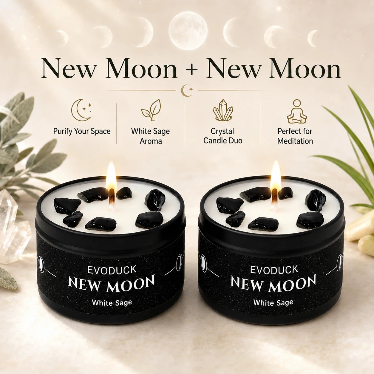 New Moon-2pcs